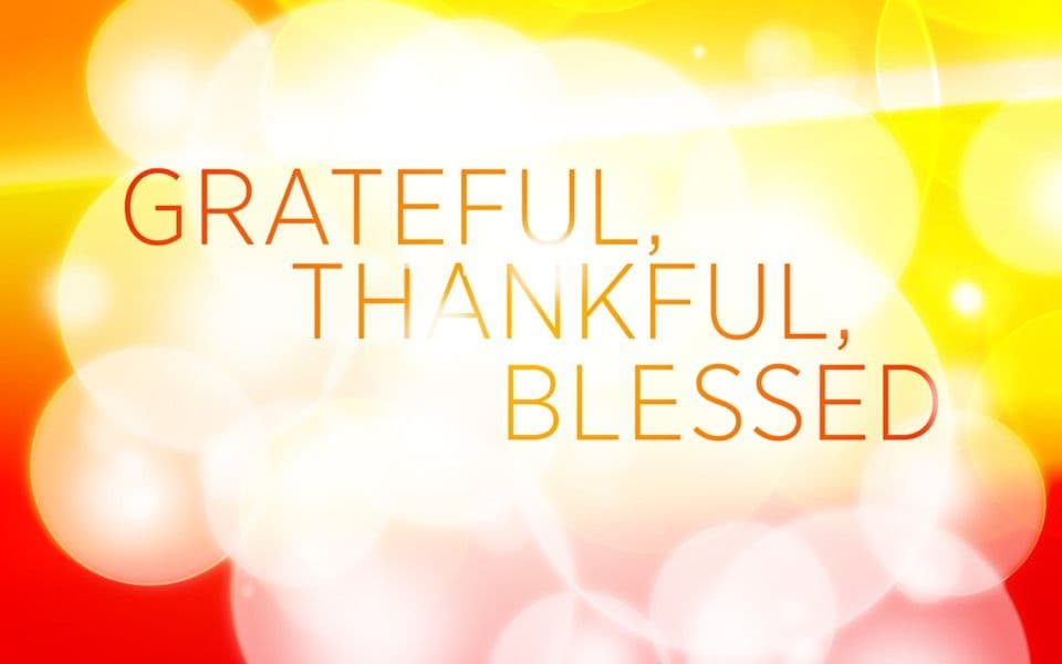 Grateful, Thankful, Blessed
